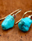 Taos Turquoise and Garnet Earrings
