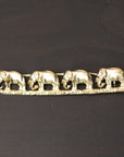 The Elephants Go Marching Brooch