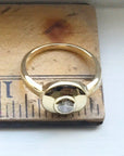 The Eye 14k Gold and Diamond Ring