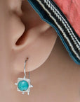 Trudy Trueheart Turquoise Silver Earrings