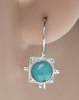 Trudy Trueheart Turquoise Silver Earrings