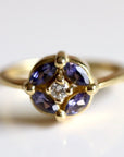 Twilight 14k Gold, Diamond and Sapphire Ring