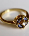 Twilight 14k Gold, Diamond and Sapphire Ring
