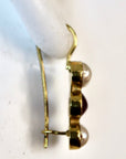 Twilight 14k Gold, Ruby and Pearl Earrings