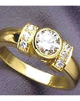 Vena Amoris 14k Gold and Champagne Diamond Ring