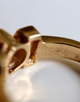 Vena Amoris 14k Gold and Champagne Diamond Ring