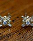 Venus 14k Gold and Diamond Earrings
