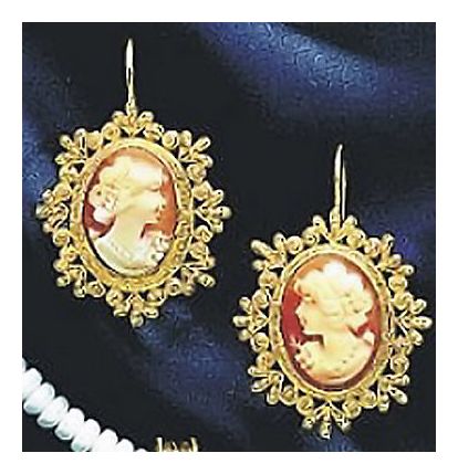 Victorian Cameo Earrings Museum of Jewelry - Main Image