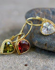 Victorian Heart Cubic Zirconia Earrings