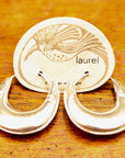 Vintage Laurel Burch Animal Head Silver-Plate Earrings