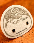 Vintage Laurel Burch Black Enamel Gold-Vermeil Studs