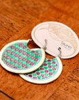 Vintage Laurel Burch Fish Scale Silver Earrings