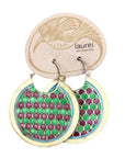 Vintage Laurel Burch Fish Scale Silver Earrings