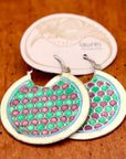 Vintage Laurel Burch Fish Scale Silver Earrings