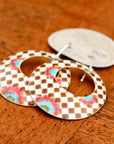 Vintage Laurel Burch Flower Power Silver Earrings