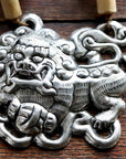 Vintage Laurel Burch Fu Dog Silver Plate Necklace