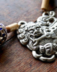 Vintage Laurel Burch Fu Dog Silver Plate Necklace
