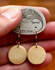 Vintage Laurel Burch Little Bone Gold-Plate Dangles