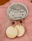Vintage Laurel Burch Little Bone Gold-Plate Dangles