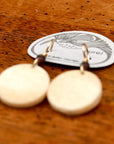 Vintage Laurel Burch Little Bone Gold-Plate Dangles