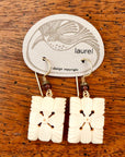 Vintage Laurel Burch "Mahalo" Gold-Plate Dangles