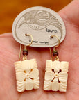 Vintage Laurel Burch "Mahalo" Gold-Plate Dangles