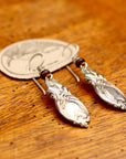 Vintage Laurel Burch Mirror Silver-Plate Earrings