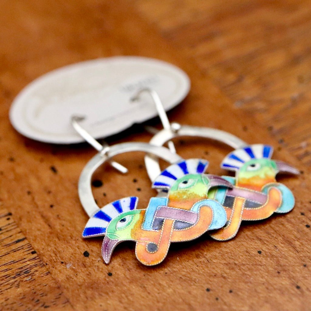 Laurel burch bird earrings top