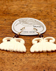 Vintage Laurel Burch Moth Gold-Plate Earrings