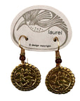 Vintage Laurel Burch Parrot Gold-Plate Earrings