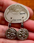 Vintage Laurel Burch Parrot Silver-Plate Earrings