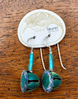 Vintage Laurel Burch "Pod" Silver-Plate Earrings