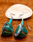 Vintage Laurel Burch "Pod" Silver-Plate Earrings