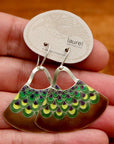 Vintage Laurel Burch Purse Silver Earrings