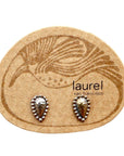 Vintage Laurel Burch Repoussé Silver-Plate Studs