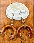 Vintage Laurel Burch Salamander Gold-Vermeil Earrings