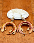 Vintage Laurel Burch Salamander Gold-Vermeil Earrings