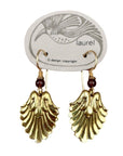 Vintage Laurel Burch Scrollwork Gold-Plate Earrings