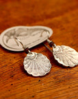 Vintage Laurel Burch Seashell Silver-Plate Earrings