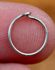 Vintage Laurel Burch Simple Hoop Silver Earrings