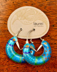 Vintage Laurel Burch Stylized Bird Silver Earrings