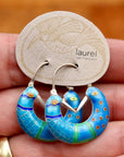 Vintage Laurel Burch Stylized Bird Silver Earrings