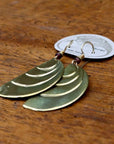 Vintage Laurel Burch Wave Gold-Plate Dangles