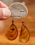 Vintage Laurel Burch Wave Gold-Plate Dangles