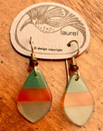 Vintage Laurel Inc Agate earrings