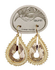 Vintage Laurel Inc Maharaja Gold-Plate Earrings