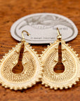 Vintage Laurel Inc Maharaja Gold-Plate Earrings