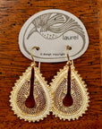 Vintage Laurel Inc Maharaja Gold-Plate Earrings