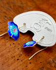 Vintage Shashi Dainty Orchid Earrings
