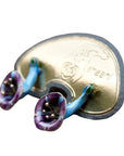 Vintage Shashi Devils Trumpet Flower Stud Earrings